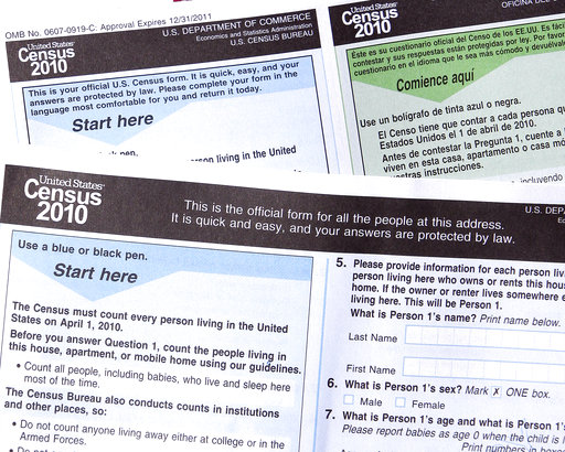 Census form 2010
