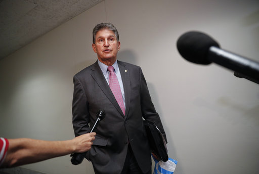 Joe Manchin in hallway