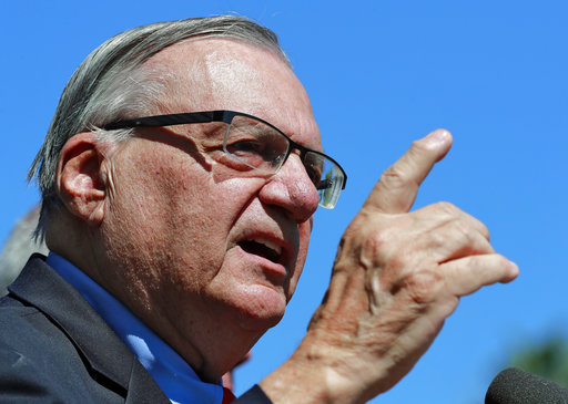 Arpaio closeup Senate campaign 2018