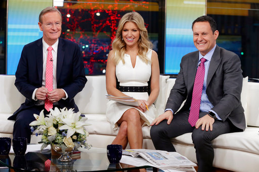 Fox and Friends anchors on set sitting down