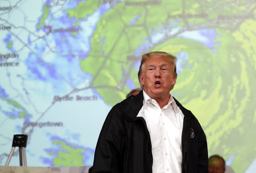 Trump hurricane tracking center