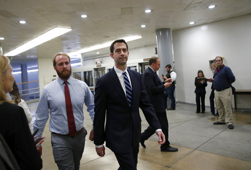 Tom Cotton walking