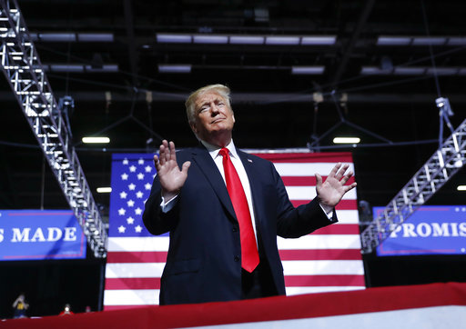 Trump shrugging in Wheeling