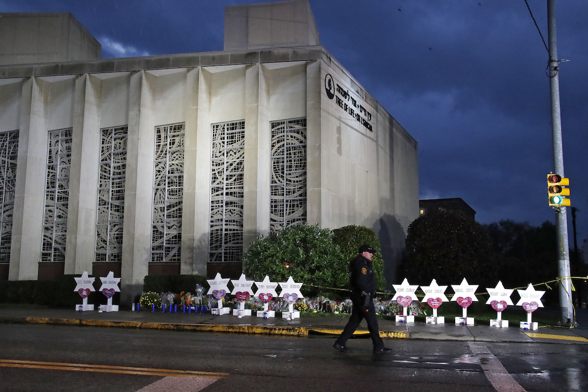 Tree of Life synagogue memorial 2018 for Greg Gutfeld 2022 fact-check