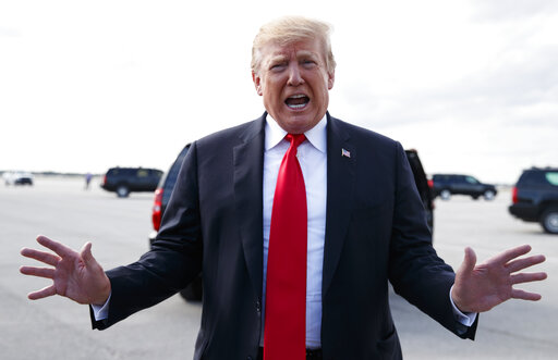 Trump Palm Beach air force one mueller report day