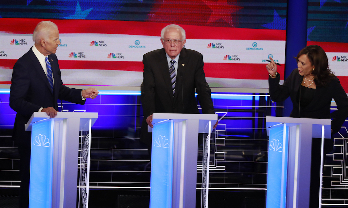 Biden Harris busing art 2019 debate