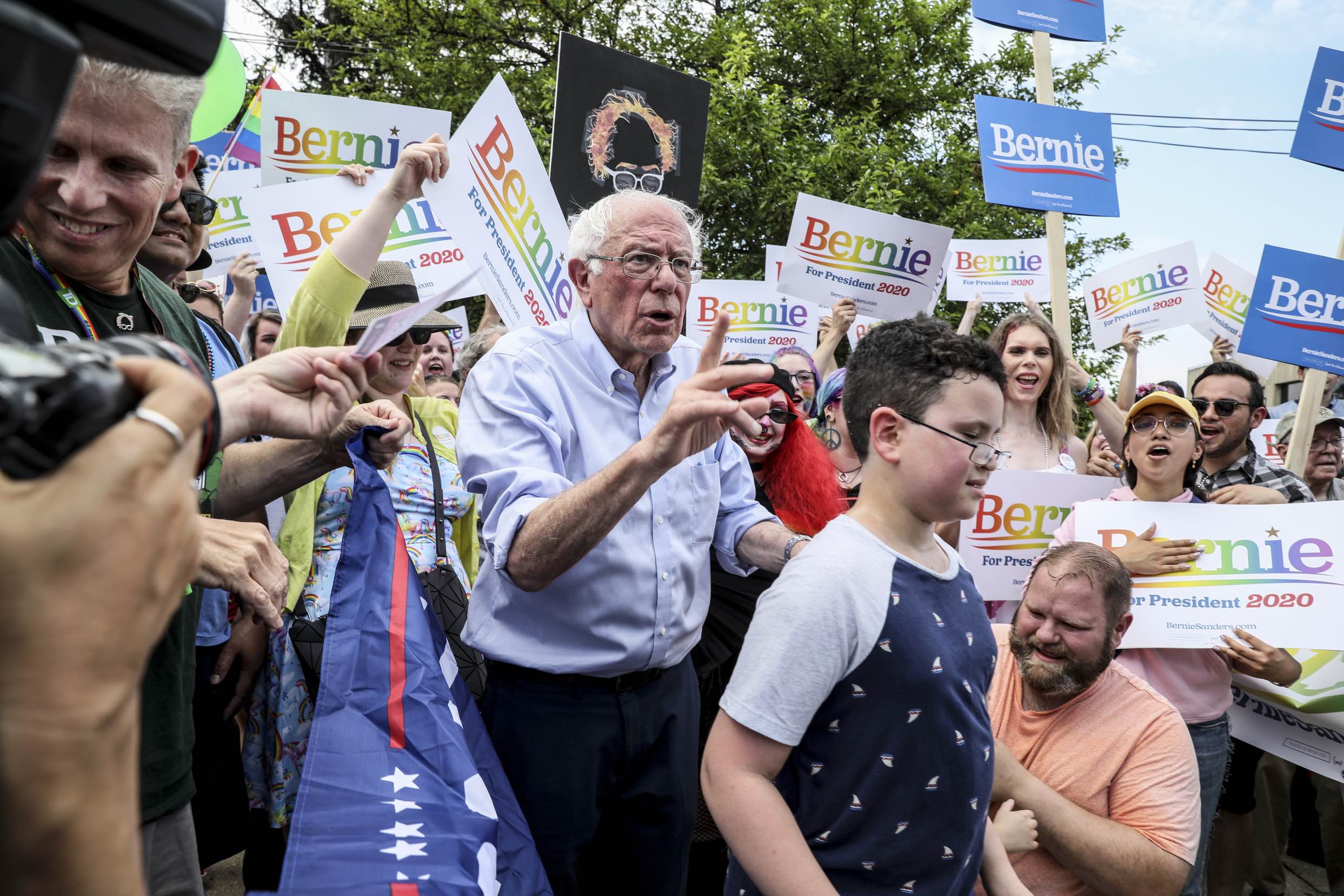 Sanders at Nashua Pride
