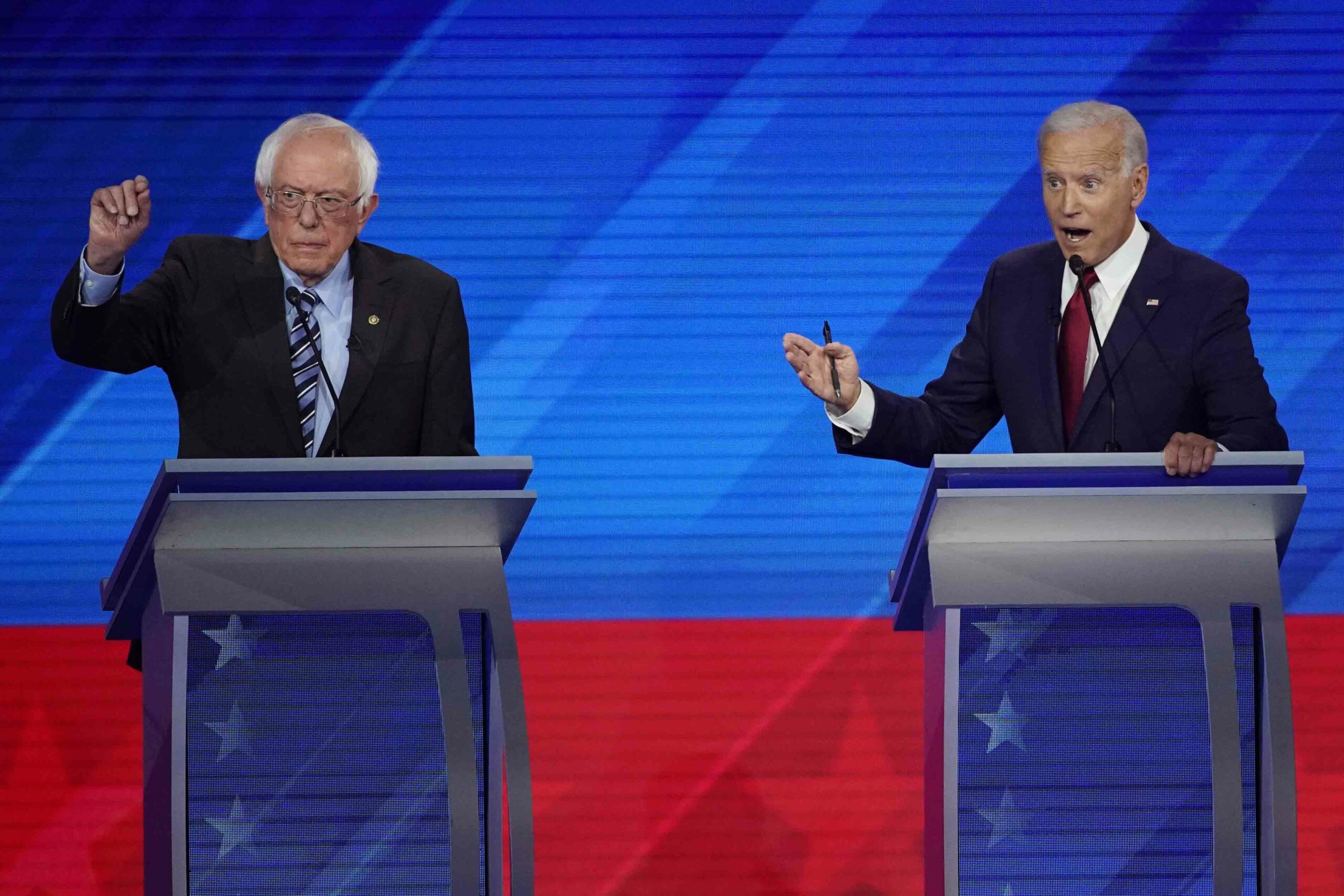 Houston debate: Biden and Sanders sparring