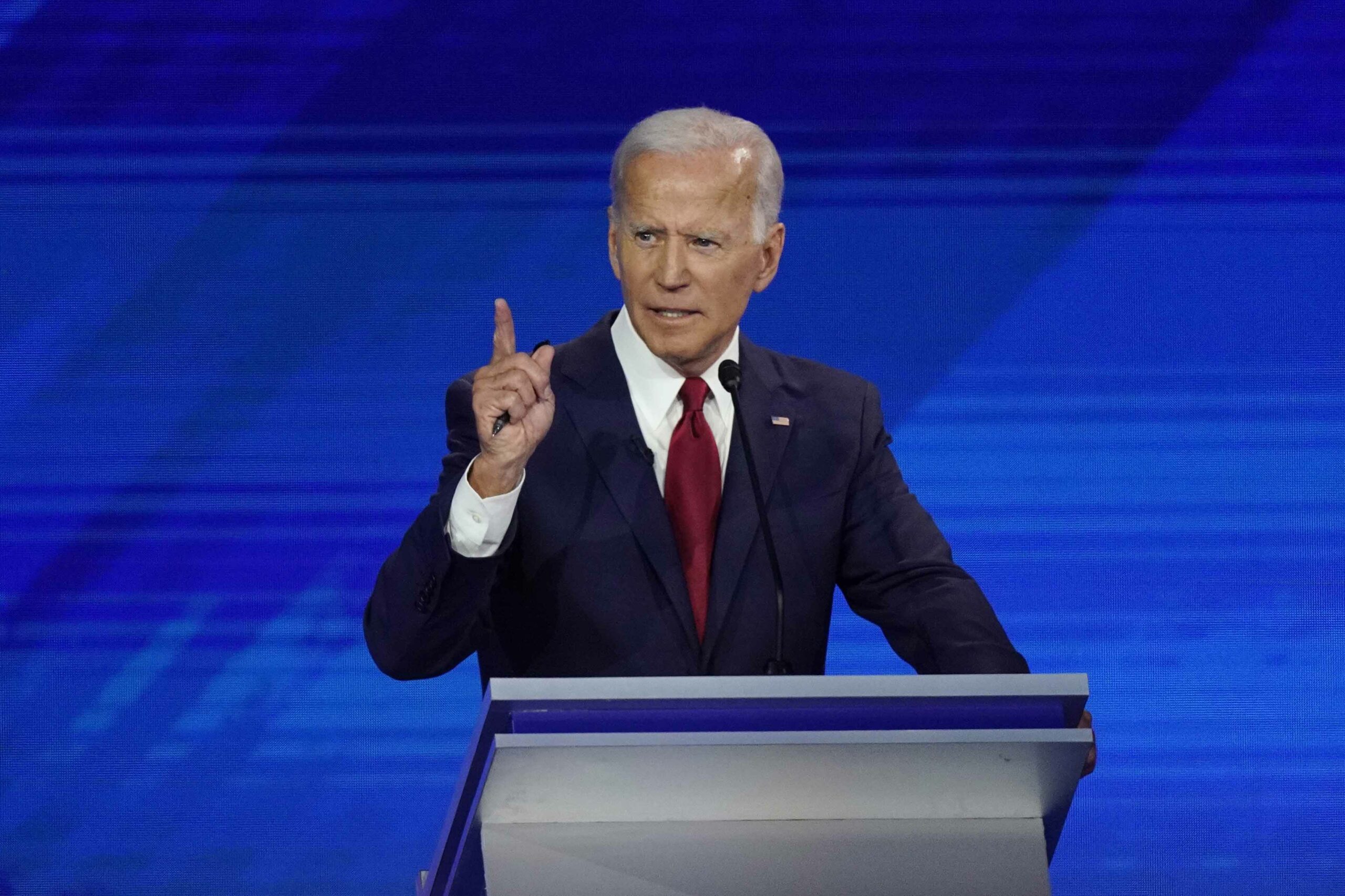 Houston debate: Biden alone on stage