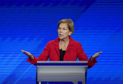 Houston debate: Warren alone
