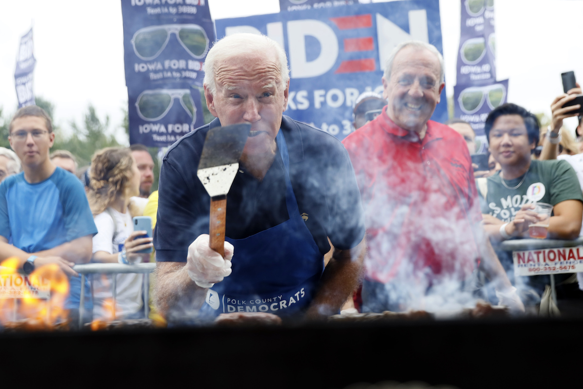 Biden Iowa steak fry grilling for Kevin McCarthy meat fact-check