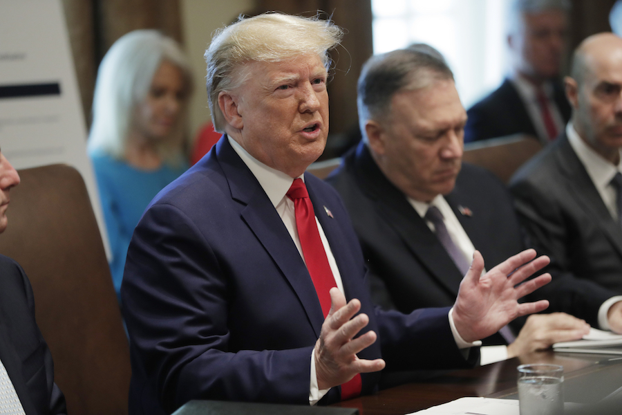 Trump at Cabinet table oct. 21