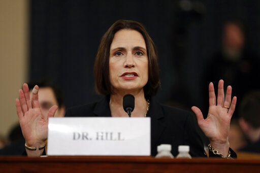 Fiona Hill testifying
