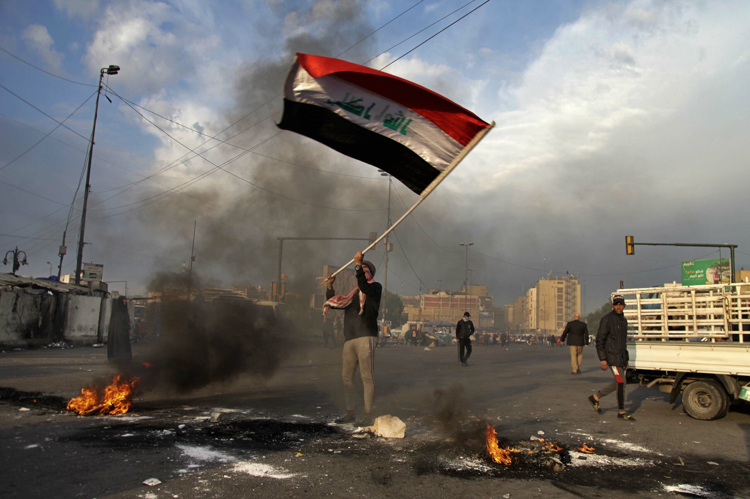 Baghdad protester