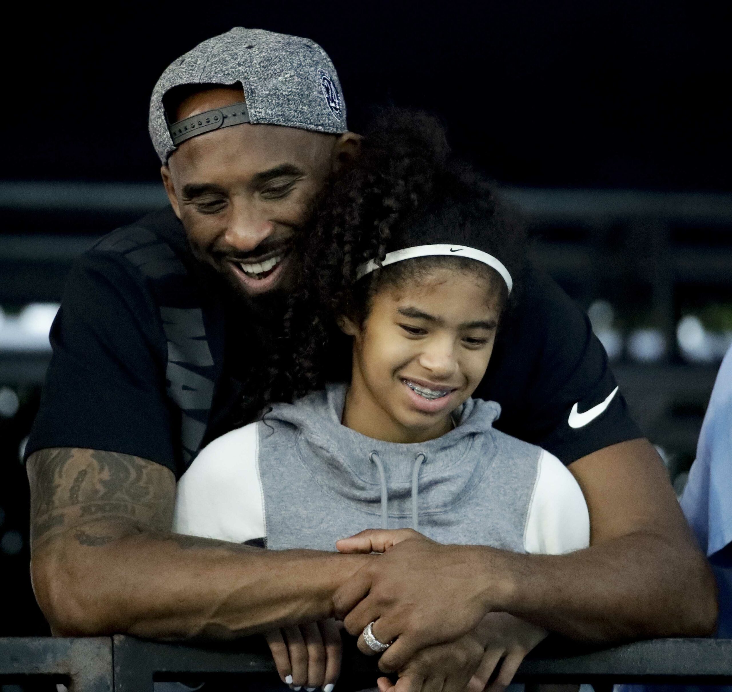 Kobe Bryant with daughter