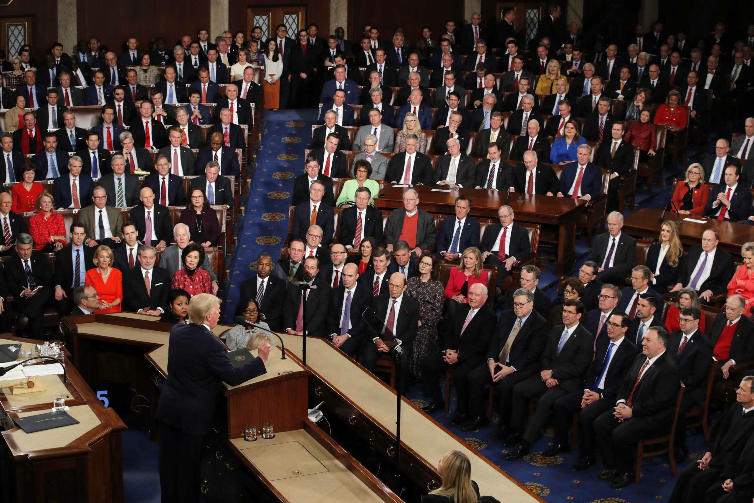 SOTU: Audience shot from podium