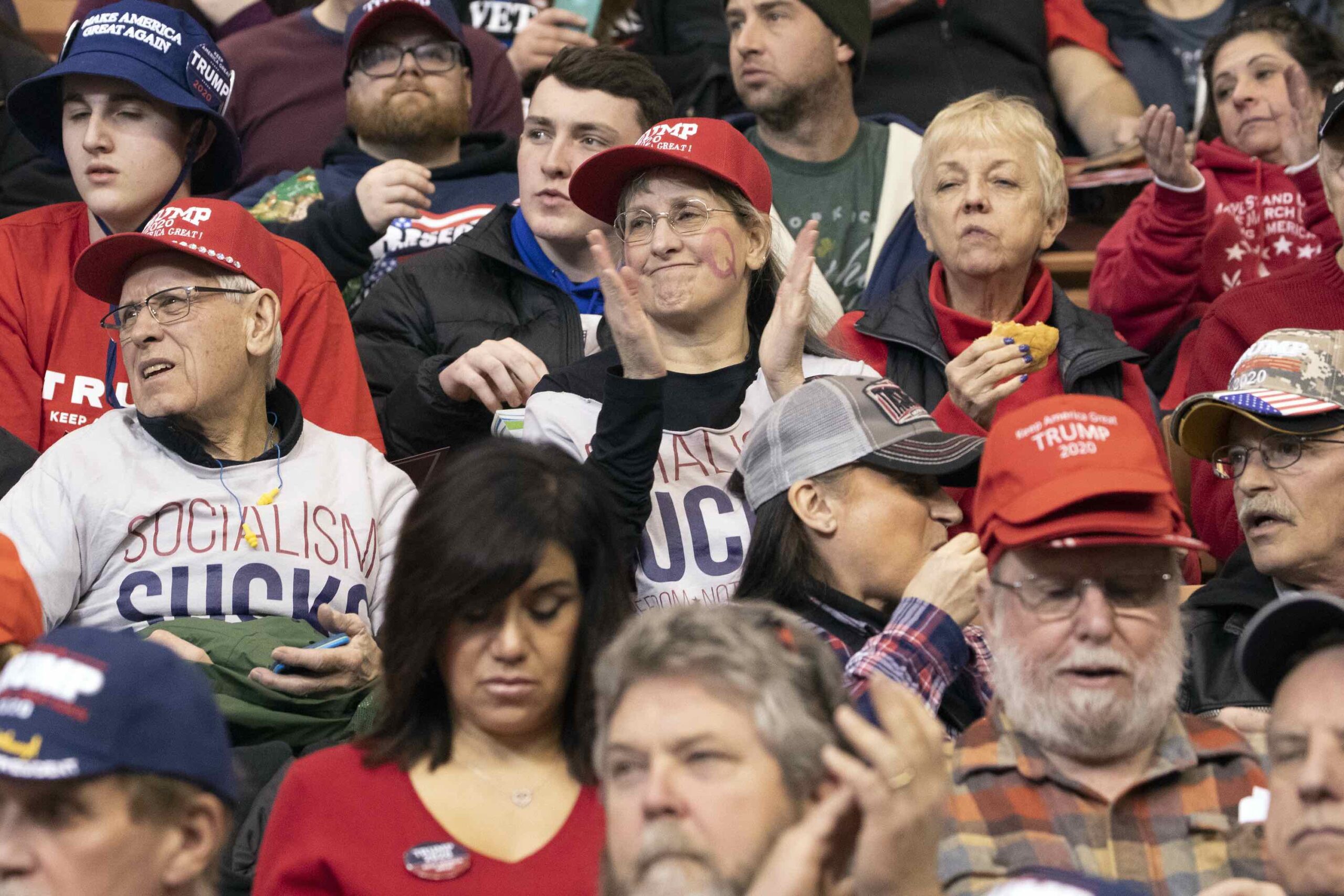 QAnon at Trump rally