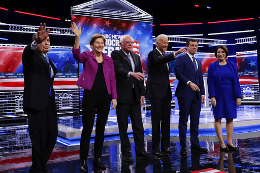 Las Vegas debate Warren Klobuchar