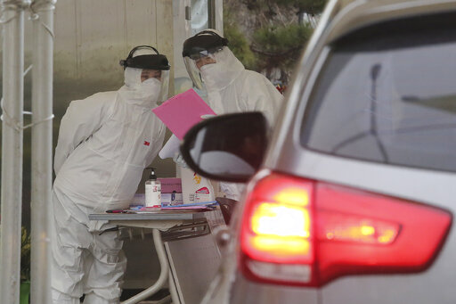 coronavirus korea drive-thru