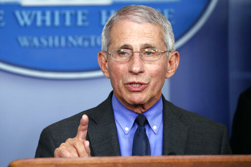 Fauci at podium