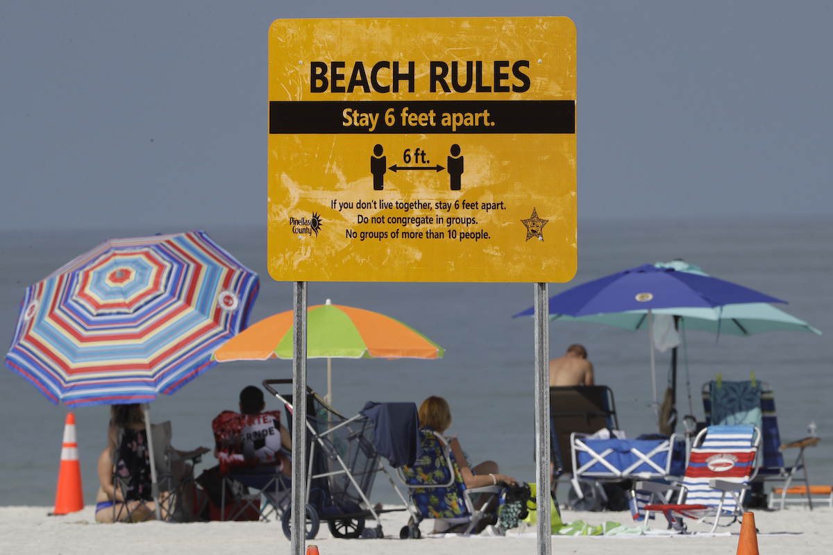 Clearwater Beach reopens COVID