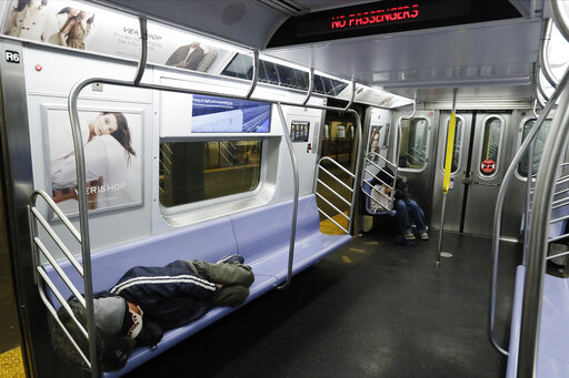 NYC homeless subway