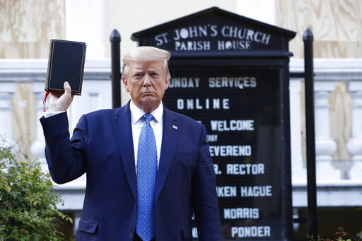 Trump holding bible st johns church june 1 2020