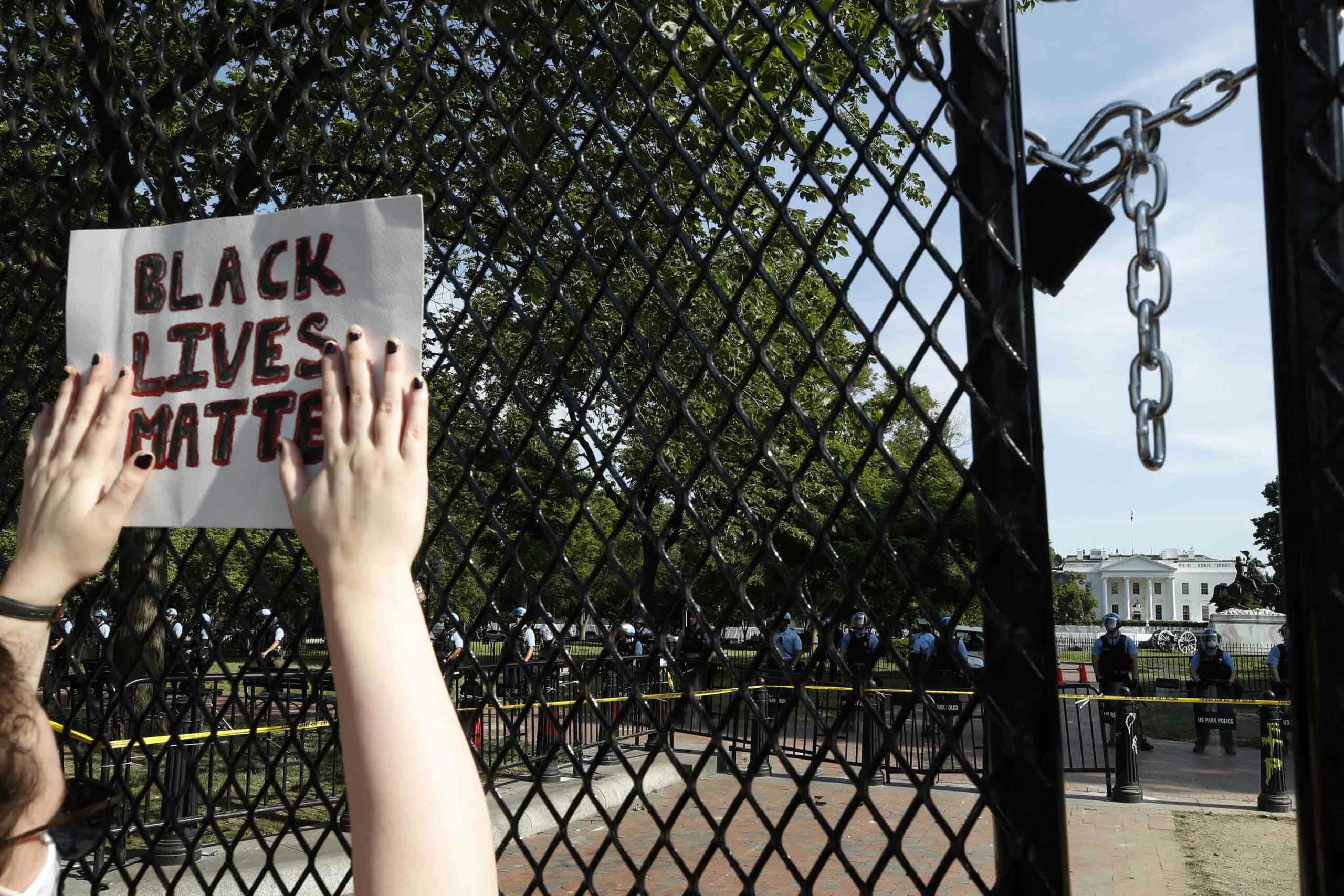 BLM protest sign in DC