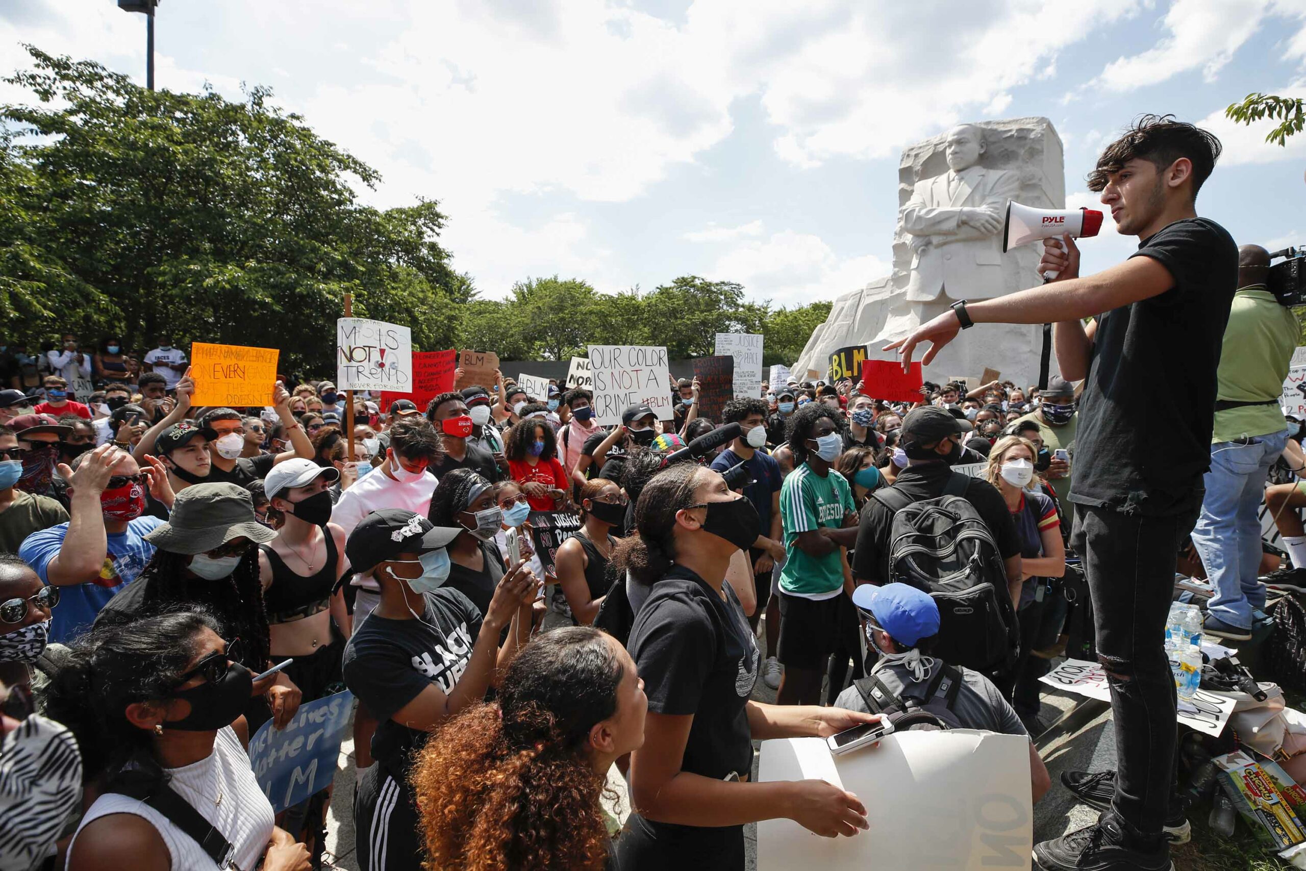 MLK Memorial protesters