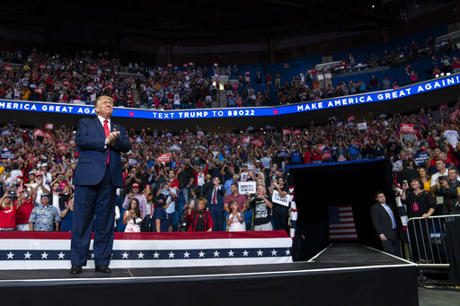 Trump Tulsa rally ramp art