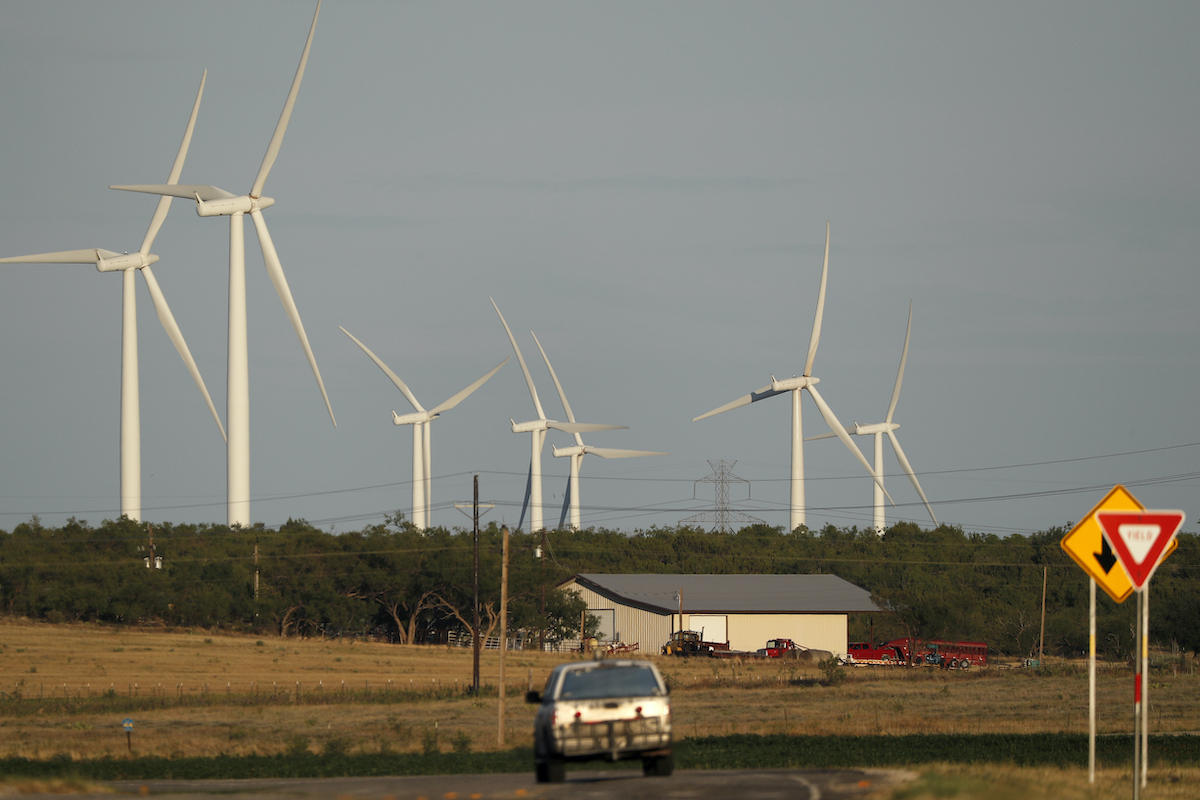 Sweetwater Texas wind turbine art