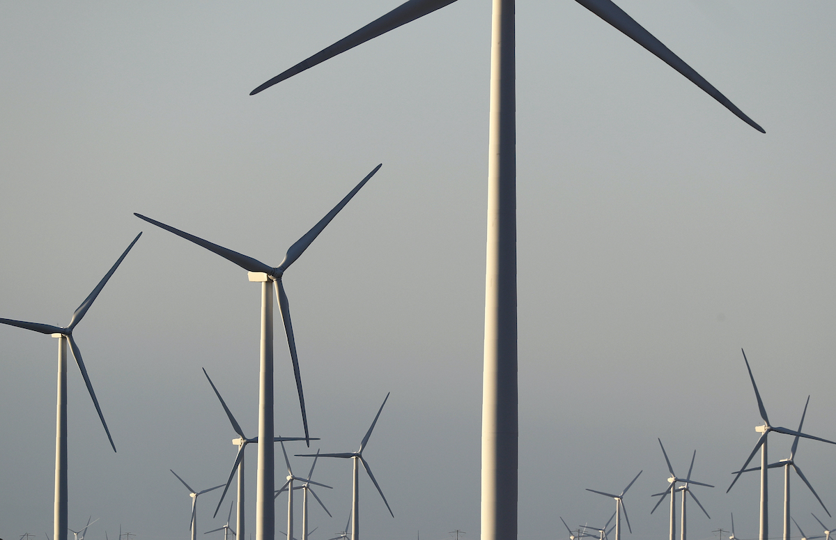 Wind turbines Texas July 2020 art