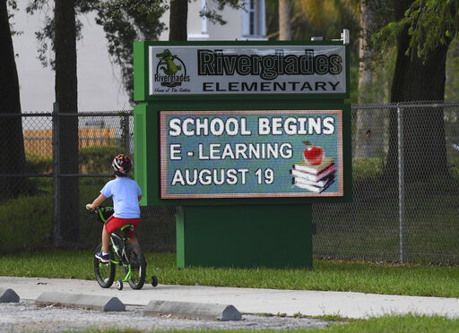 Florida school e-learning bicycle