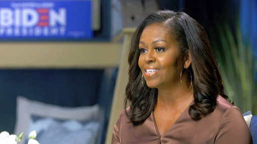 Michelle Obama DNC from the side