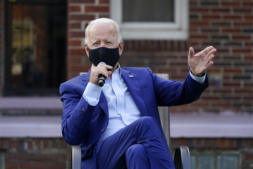 Biden outside Detroit house (file) 10 20 20