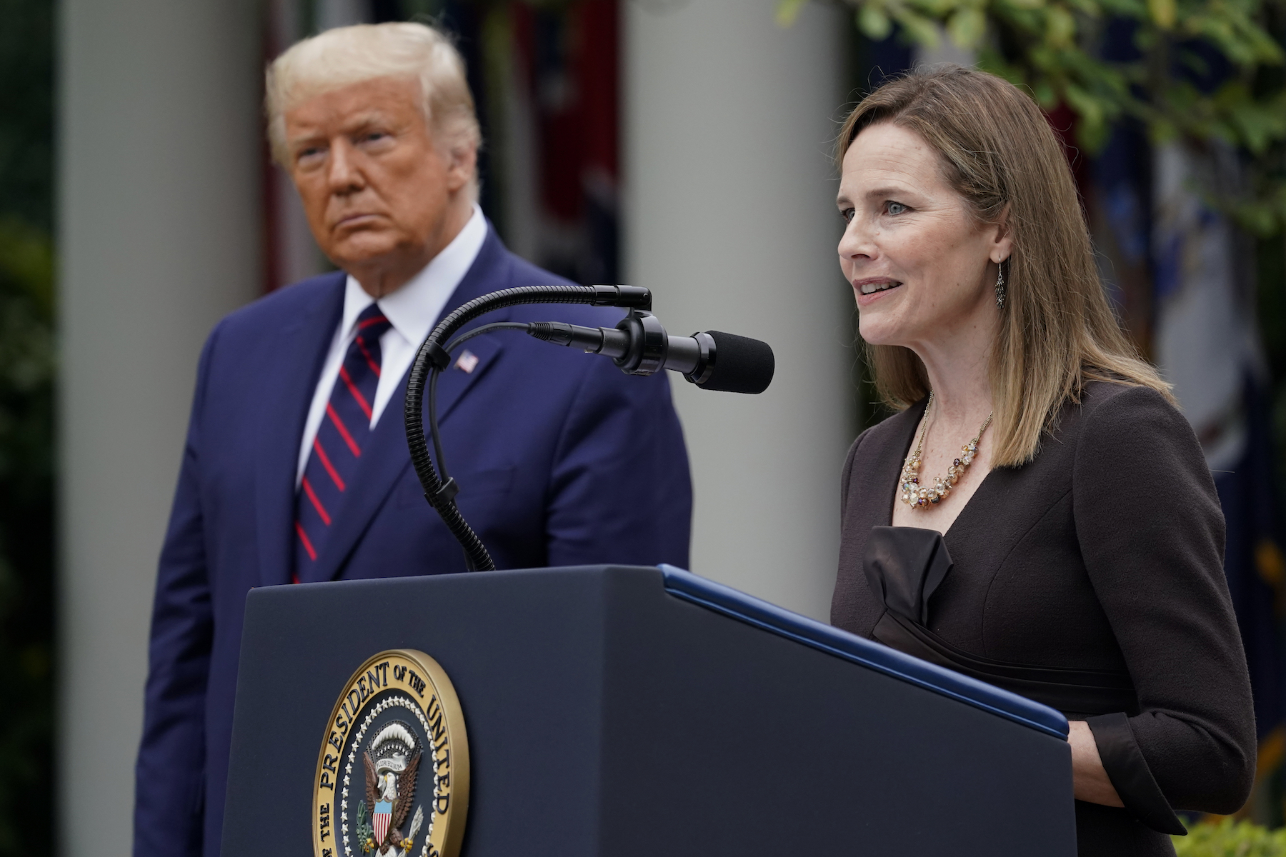 Trump and Amy Coney Barrett