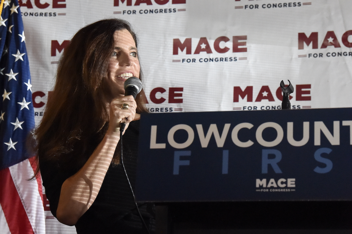 Nancy Mace campaigning