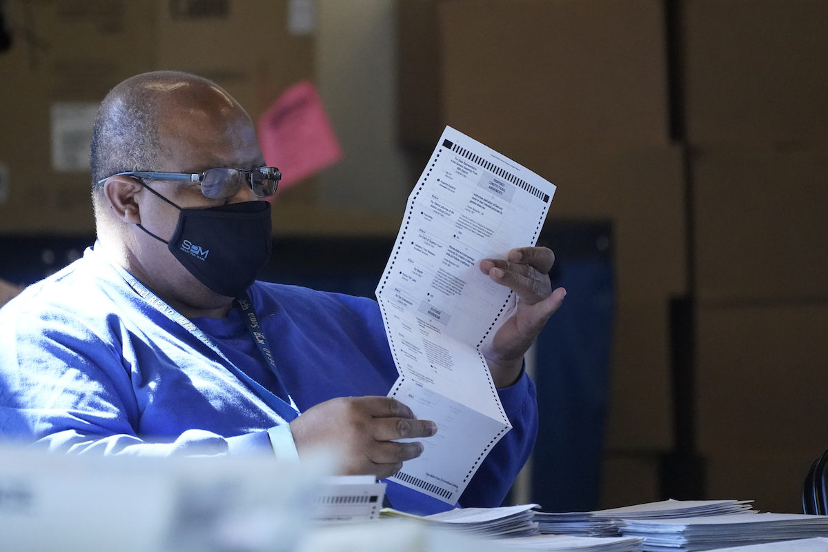 Fulton County absentee ballot election worker