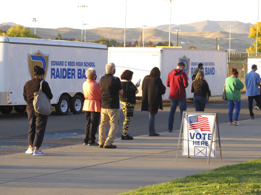 nevadans in line to vote 2020