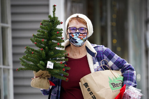 Holiday decoration covid art