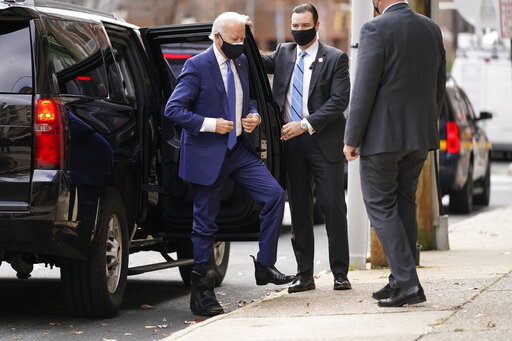 Biden wearing boot 12 03 20