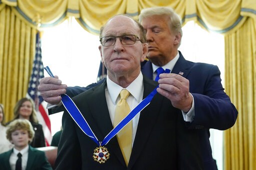 Trump Gable medal ceremony