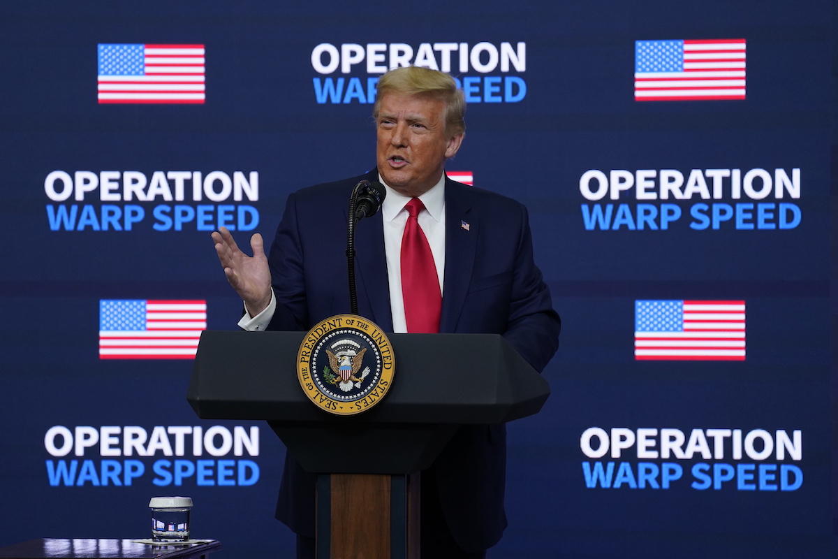 Trump Operation Warp Speed summit art