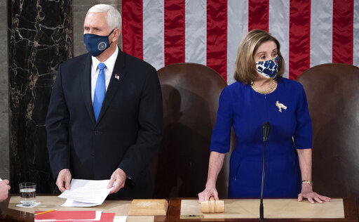 Pelosi and Pence electoral college 1/6/2021