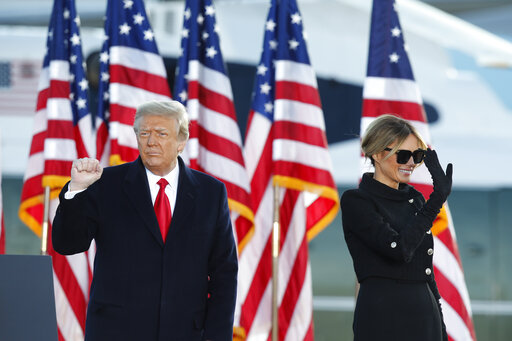 Trump farewell at JBA