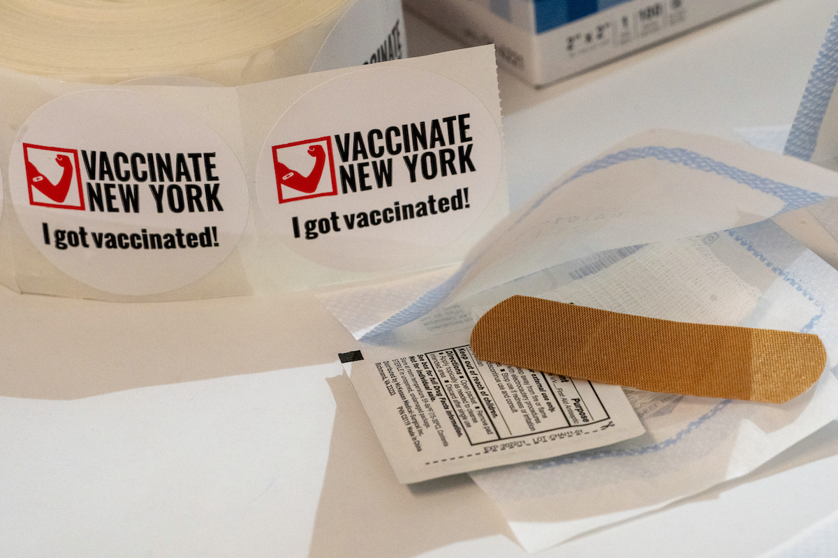 Vaccinate New York sticker art January