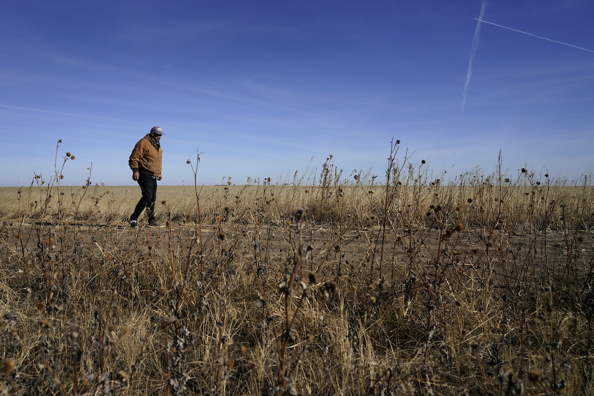 Black farmer in Kansas county Jan 2021