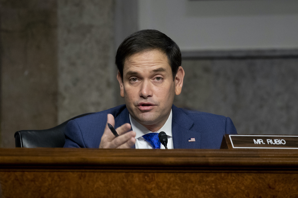 Marco Rubio talking senate hearing 01272021