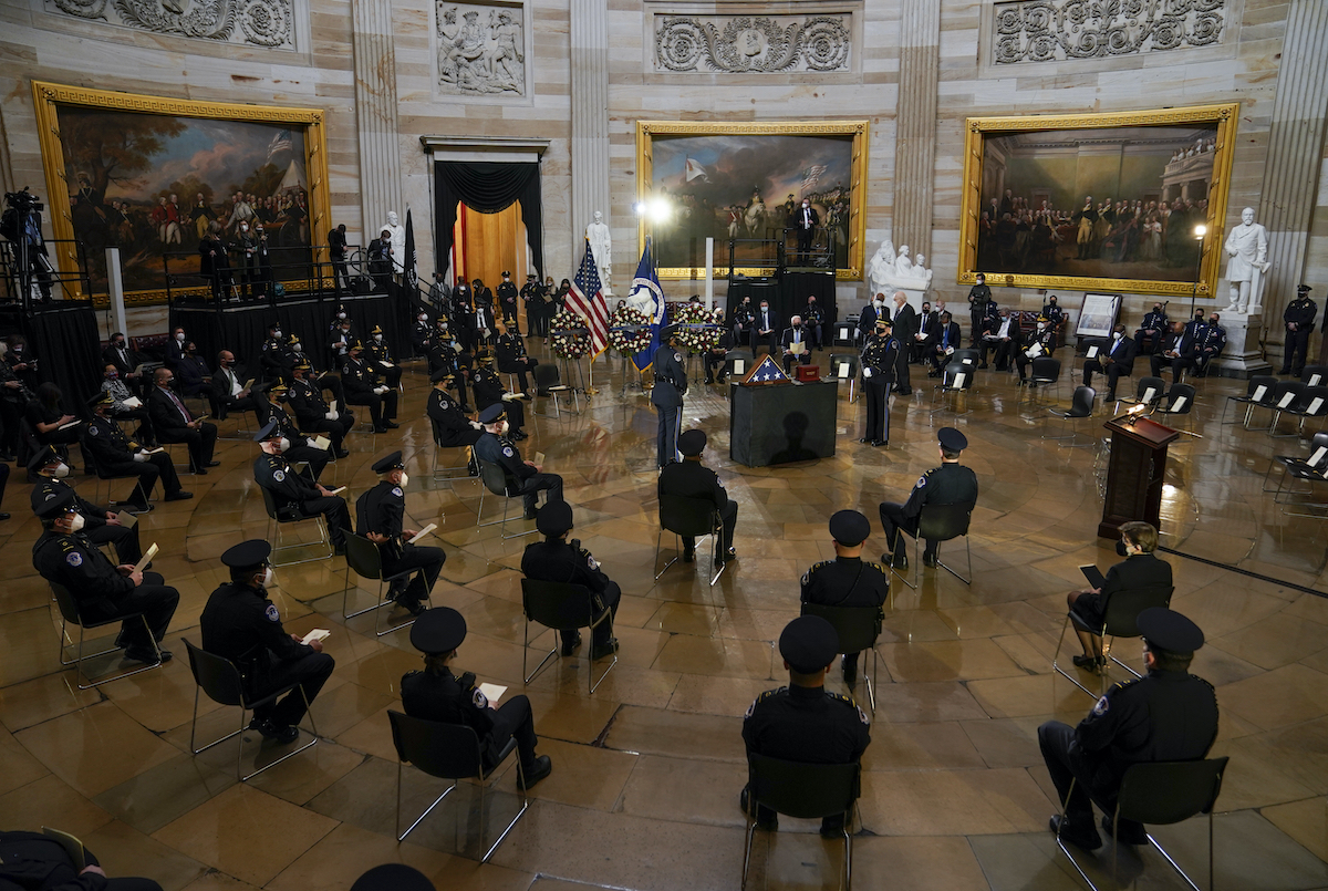 Brian Sicknick Capitol mourning ceremony art 2