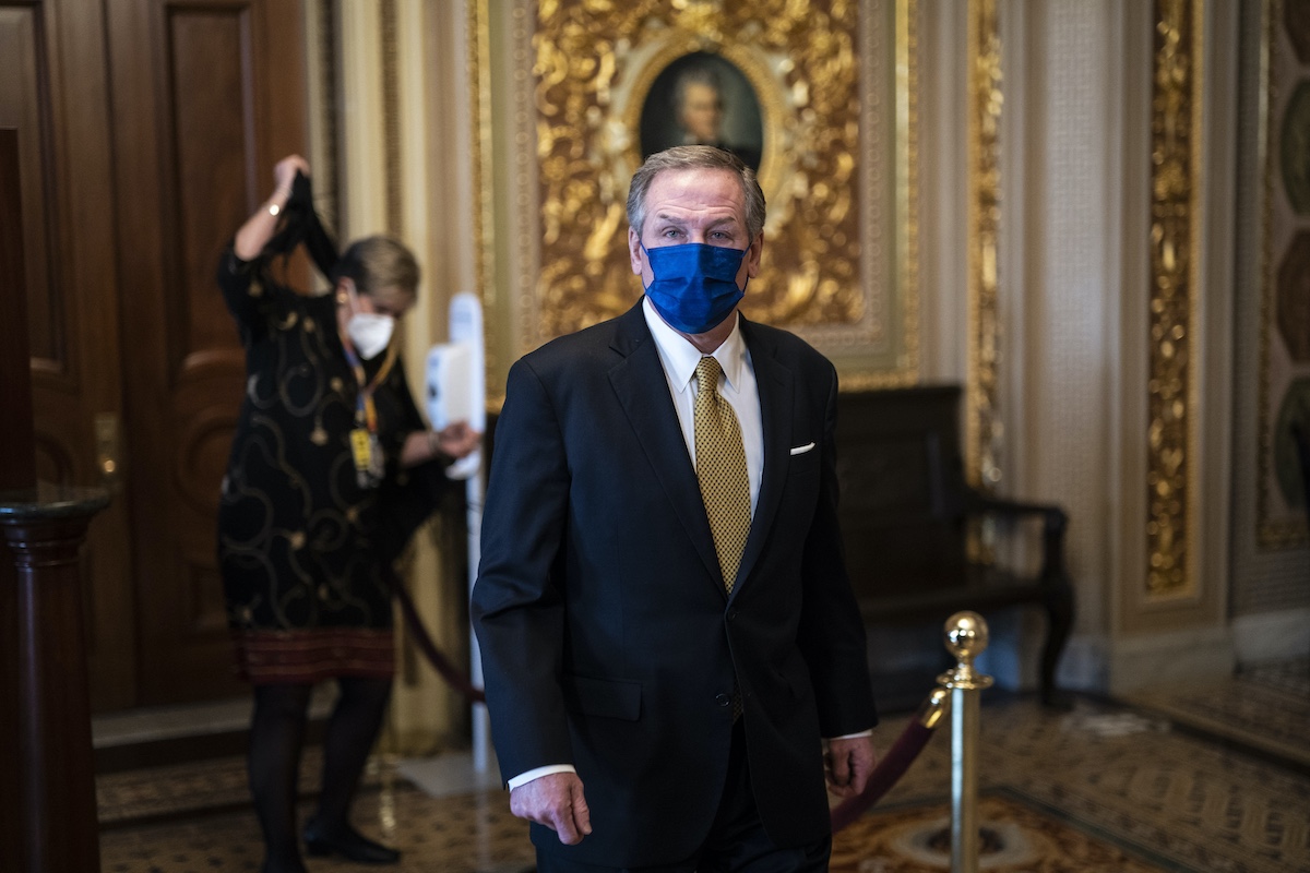 Michael van der Veen walking to Senate floor Feb. 12